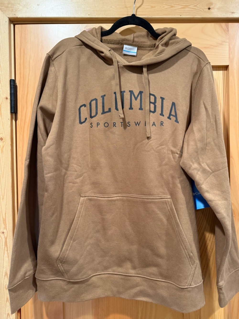 Columbia Brown Pullover Hoodie with Printed Logo